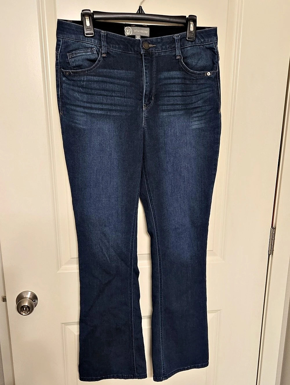 Wit & Wisdom Brittany High Rise Baby Boot Jeans Women's Boot Cut Jeans Blue Size